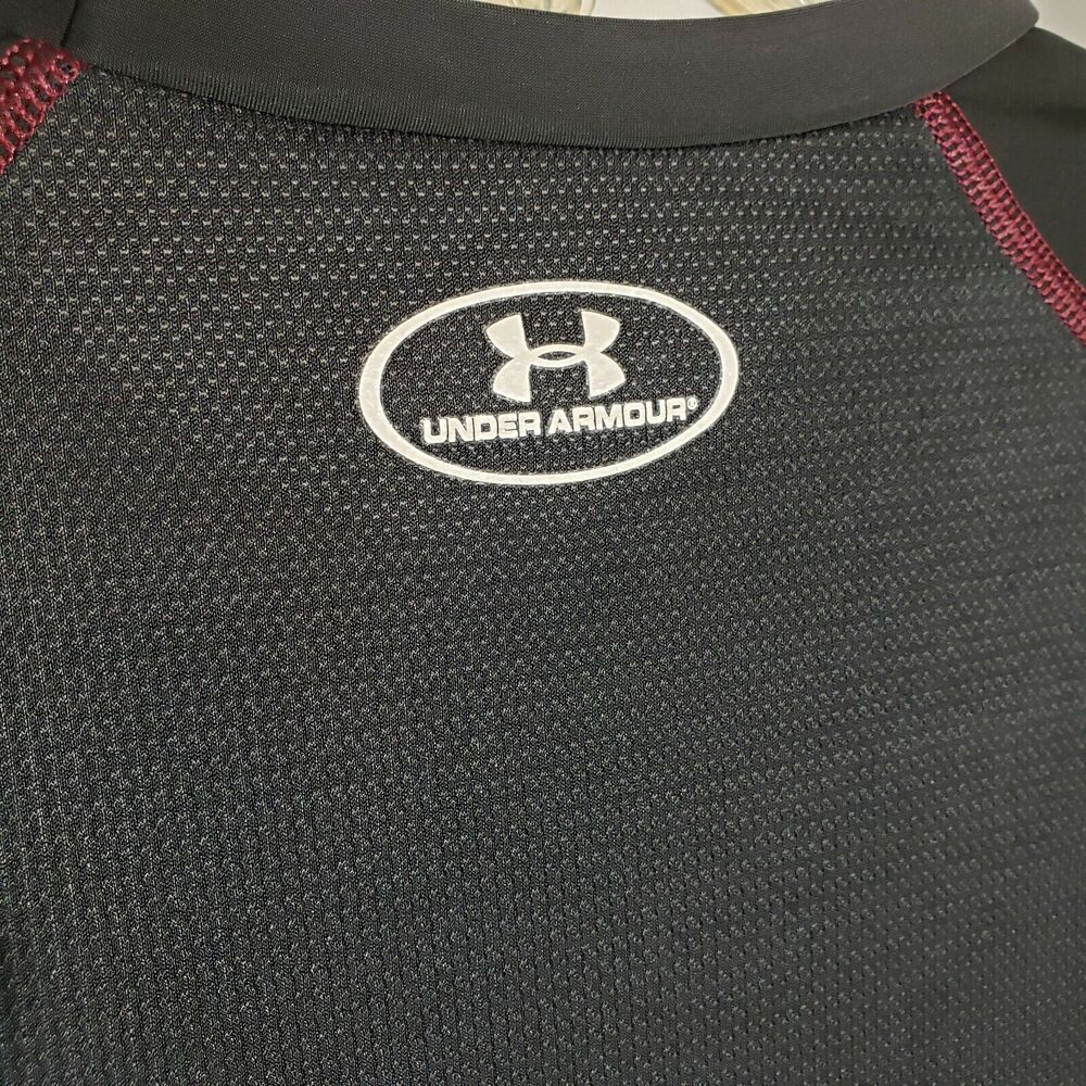 Under Armour Mens Shirt Small SIU Southern Illinois Lightning Athletic Heat Gear - Picture 9 of 12